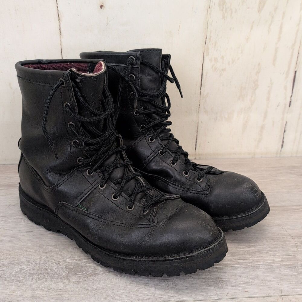 Danner Recon 8" Black 200G GTX Leather Tactical Boots #69410 Men Size 13 D USA